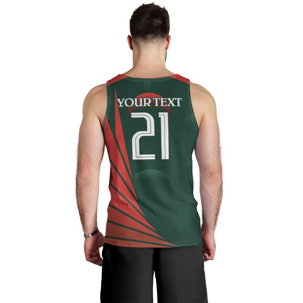 Bangladesh Cricket Custom Men Tank Top The Tigers Mascot with Sporty Style - Wonder Print Shop