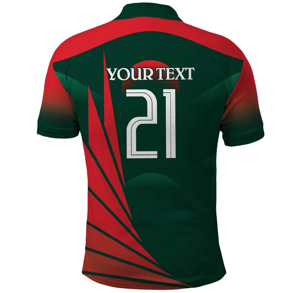 Bangladesh Cricket Custom Polo Shirt The Tigers Mascot with Sporty Style - Wonder Print Shop