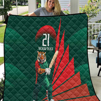 Bangladesh Cricket Custom Quilt The Tigers Mascot with Sporty Style - Wonder Print Shop