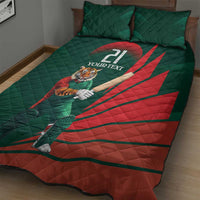 Bangladesh Cricket Custom Quilt Bed Set The Tigers Mascot with Sporty Style - Wonder Print Shop