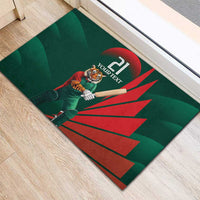 Bangladesh Cricket Custom Rubber Doormat The Tigers Mascot with Sporty Style - Wonder Print Shop