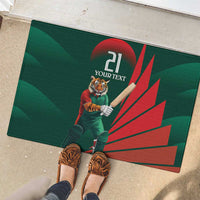 Bangladesh Cricket Custom Rubber Doormat The Tigers Mascot with Sporty Style - Wonder Print Shop