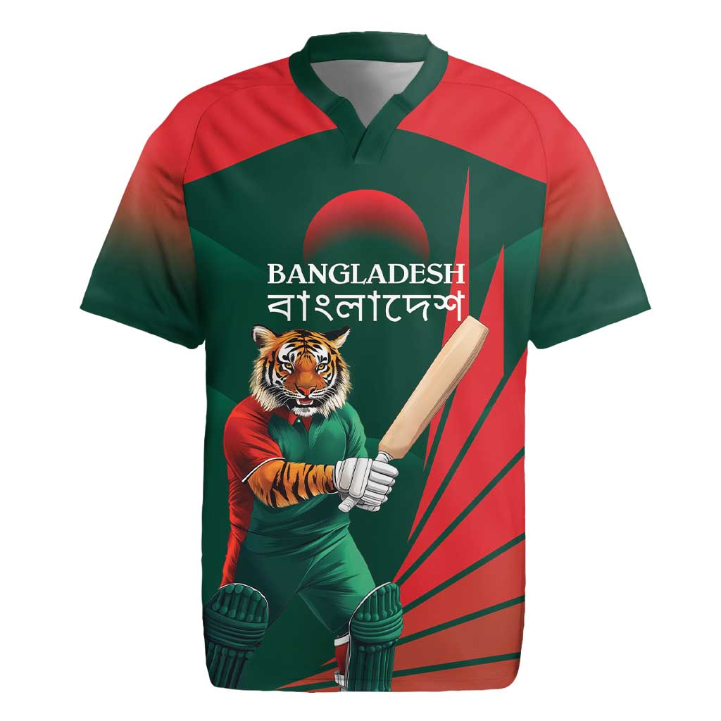 Bangladesh Cricket Custom Rugby Jersey The Tigers Mascot with Sporty Style - Wonder Print Shop