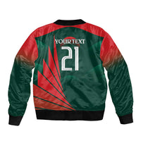 Bangladesh Cricket Custom Sleeve Zip Bomber Jacket The Tigers Mascot with Sporty Style - Wonder Print Shop