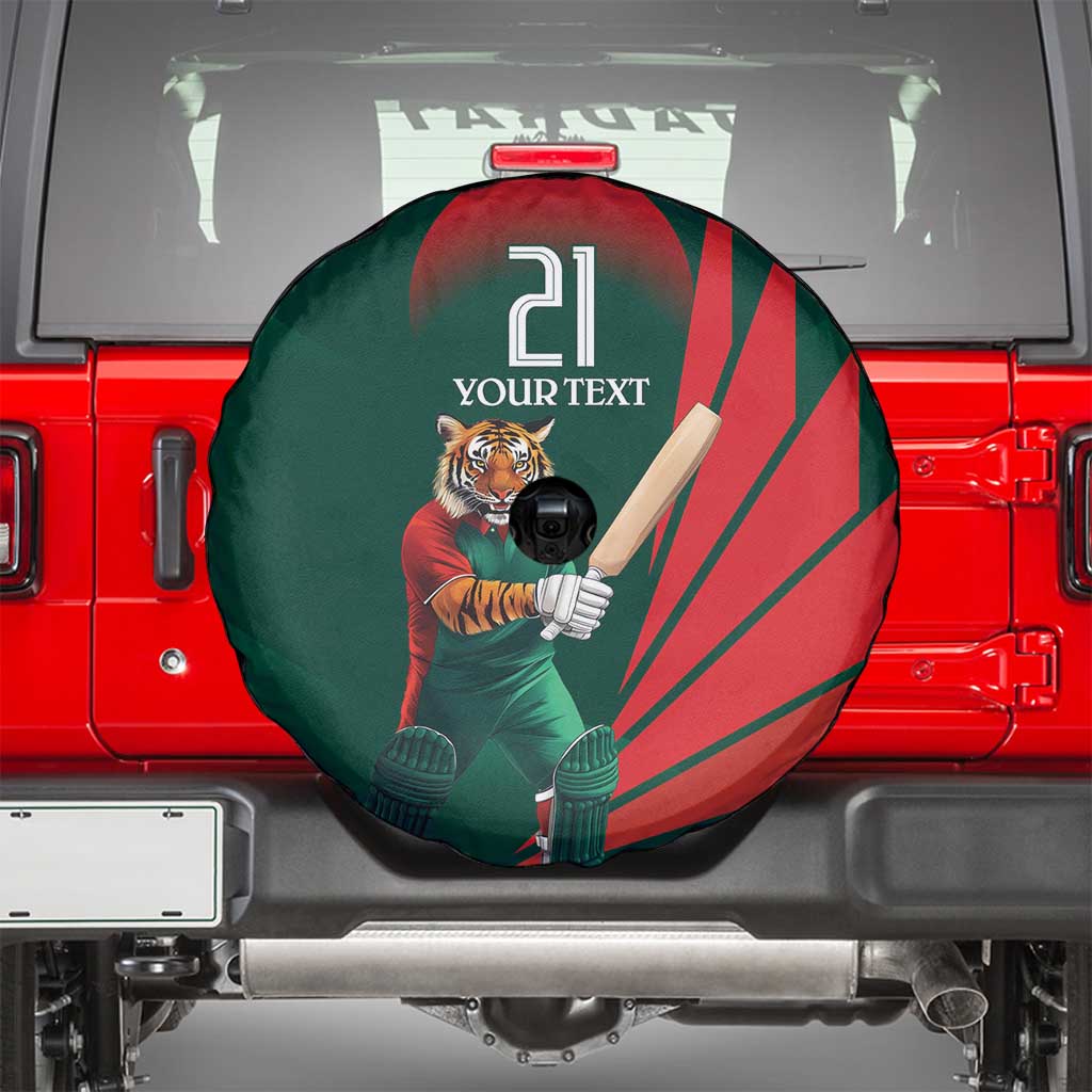 Bangladesh Cricket Custom Spare Tire Cover The Tigers Mascot with Sporty Style - Wonder Print Shop