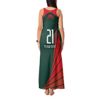 Bangladesh Cricket Custom Tank Maxi Dress The Tigers Mascot with Sporty Style - Wonder Print Shop