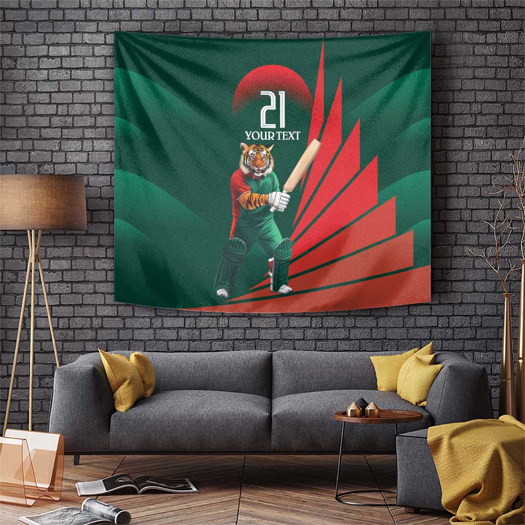 Bangladesh Cricket Custom Tapestry The Tigers Mascot with Sporty Style - Wonder Print Shop