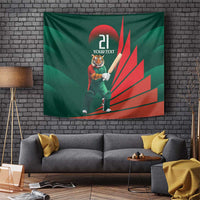 Bangladesh Cricket Custom Tapestry The Tigers Mascot with Sporty Style - Wonder Print Shop