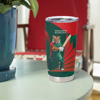 Bangladesh Cricket Custom Tumbler Cup The Tigers Mascot with Sporty Style - Wonder Print Shop