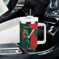 Bangladesh Cricket Custom Tumbler With Handle The Tigers Mascot with Sporty Style - Wonder Print Shop