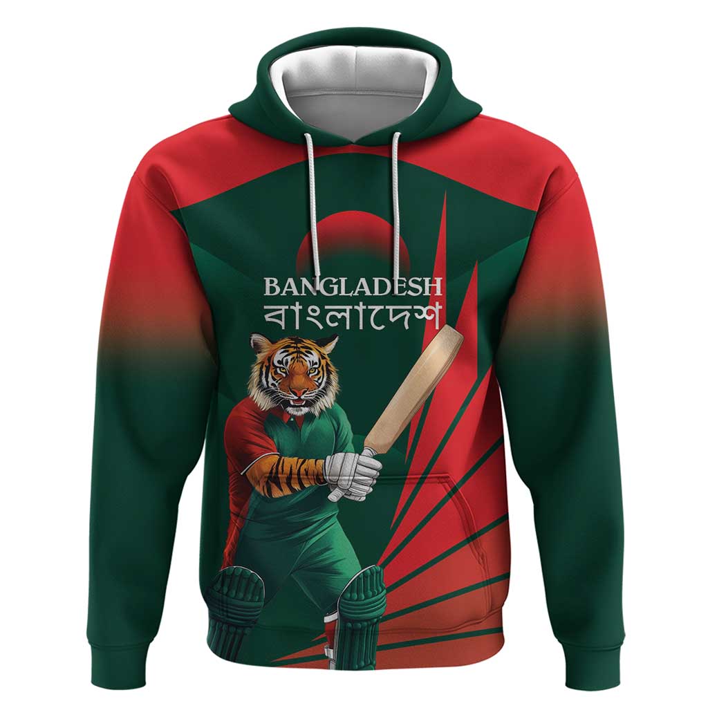 Bangladesh Cricket Custom Zip Hoodie The Tigers Mascot with Sporty Style - Wonder Print Shop