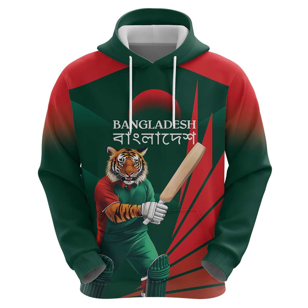 Bangladesh Cricket Custom Zip Hoodie The Tigers Mascot with Sporty Style - Wonder Print Shop