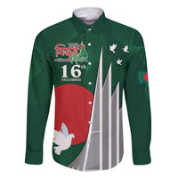 Bangladesh 16 December Victory Day Family Matching Long Sleeve Bodycon Dress and Hawaiian Shirt Jatiyo Sriti Shoudho with Sun LT9 - Wonder Print Shop