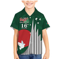 Bangladesh 16 December Victory Day Family Matching Mermaid Dress and Hawaiian Shirt Jatiyo Sriti Shoudho with Sun LT9 - Wonder Print Shop