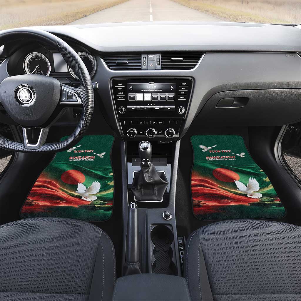 Bangladesh Victory Day Personalized Car Mats Since 1971 with Flag Art LT9 - Wonder Print Shop