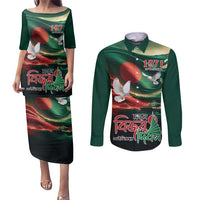 Bangladesh Victory Day Personalized Couples Matching Puletasi and Long Sleeve Button Shirt Since 1971 with Flag Art LT9 - Wonder Print Shop