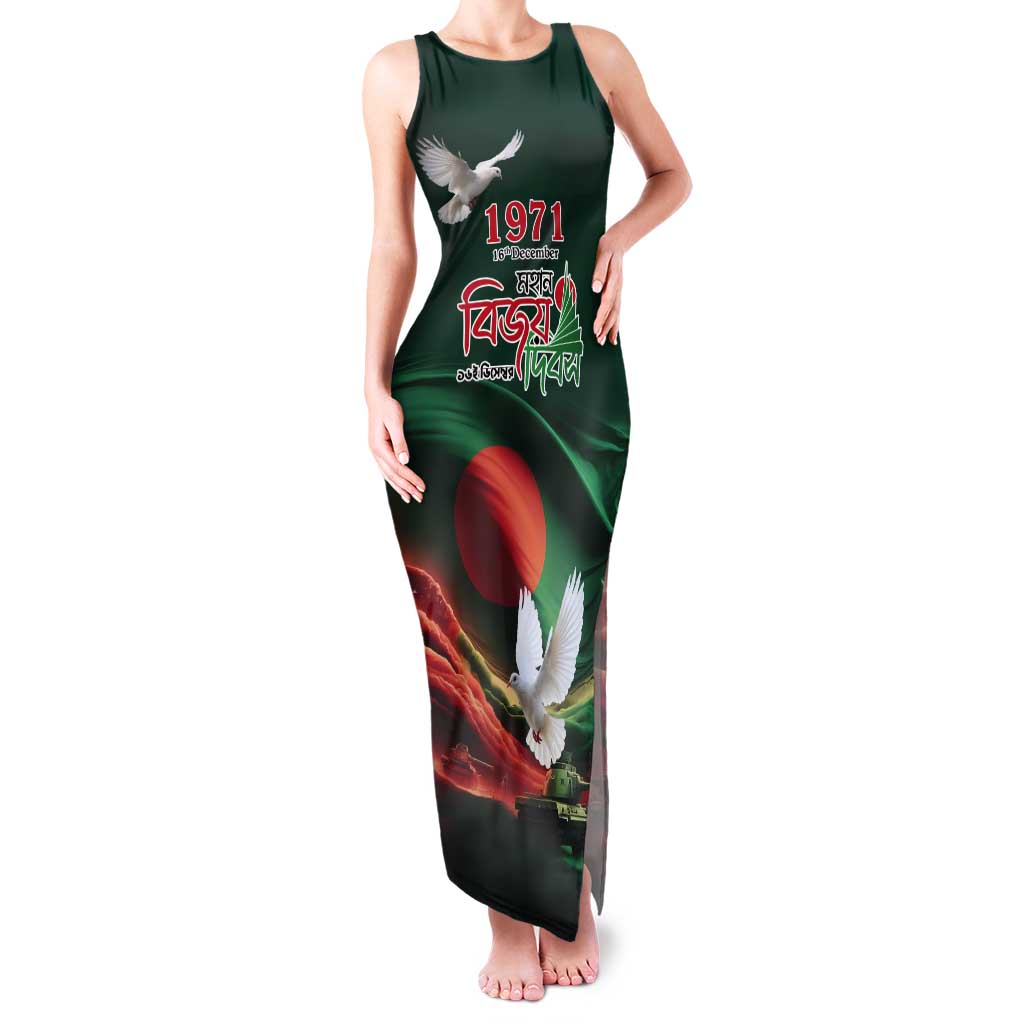 Bangladesh Victory Day Personalized Tank Maxi Dress Since 1971 with Flag Art - Wonder Print Shop