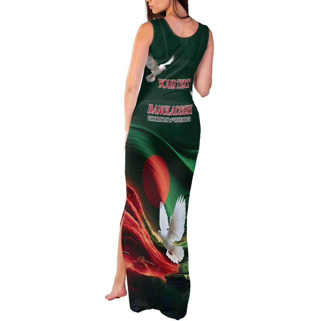 Bangladesh Victory Day Personalized Tank Maxi Dress Since 1971 with Flag Art - Wonder Print Shop