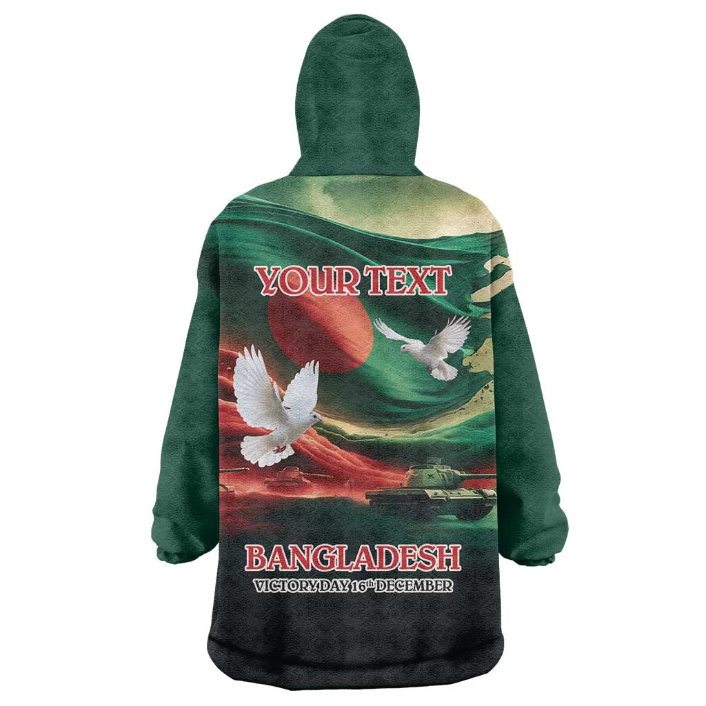 Bangladesh Victory Day Personalized Wearable Blanket Hoodie Since 1971 with Flag Art - Wonder Print Shop
