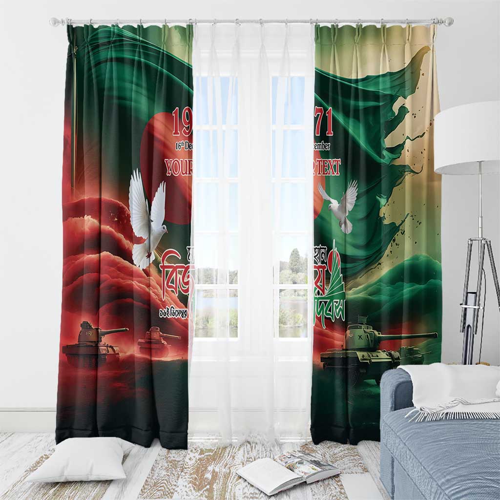 Bangladesh Victory Day Personalized Window Curtain Since 1971 with Flag Art - Wonder Print Shop