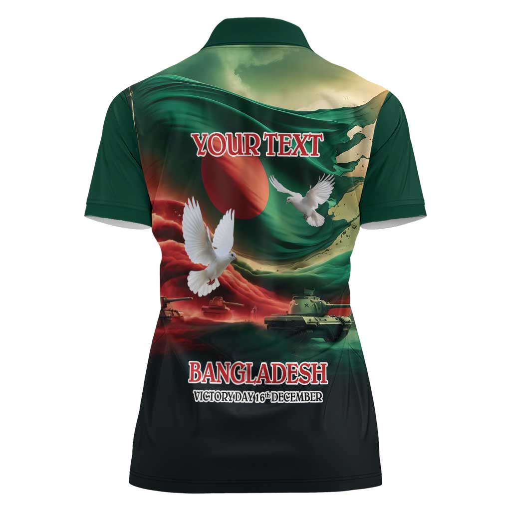 Bangladesh Victory Day Personalized Women Polo Shirt Since 1971 with Flag Art - Wonder Print Shop