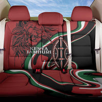 Happy Jamhuri Day Kenya Back Car Seat Cover Kenyan Lion and Maasai Shield LT9 - Wonder Print Shop