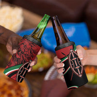 Happy Jamhuri Day Kenya 4 in 1 Can Cooler Tumbler Kenyan Lion and Maasai Shield LT9 - Wonder Print Shop