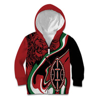 Happy Jamhuri Day Kenya Kid Hoodie Kenyan Lion and Maasai Shield - Wonder Print Shop