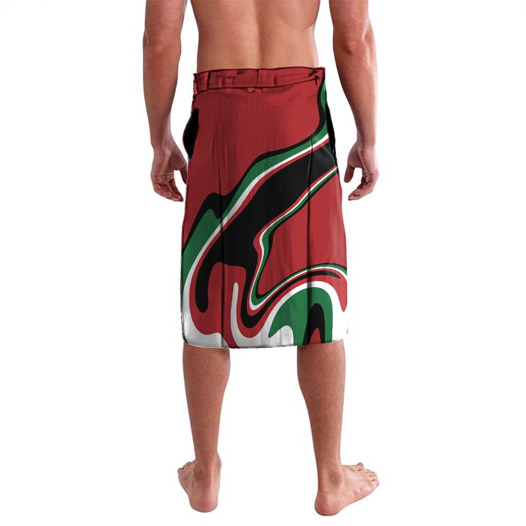 Happy Jamhuri Day Kenya Lavalava Kenyan Lion and Maasai Shield - Wonder Print Shop