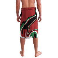 Happy Jamhuri Day Kenya Lavalava Kenyan Lion and Maasai Shield - Wonder Print Shop