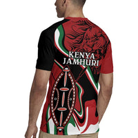 Happy Jamhuri Day Kenya Rugby Jersey Kenyan Lion and Maasai Shield - Wonder Print Shop
