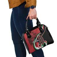 Happy Jamhuri Day Kenya Shoulder Handbag Kenyan Lion and Maasai Shield