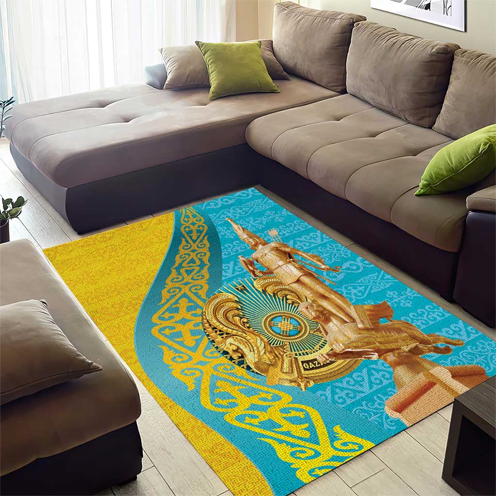 Issyk Mystery Kazakhstan Golden Man Area Rug LT9 - Wonder Print Shop