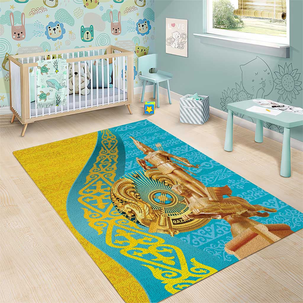 Issyk Mystery Kazakhstan Golden Man Area Rug LT9 - Wonder Print Shop