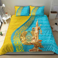 Issyk Mystery Kazakhstan Golden Man Bedding Set LT9 - Wonder Print Shop