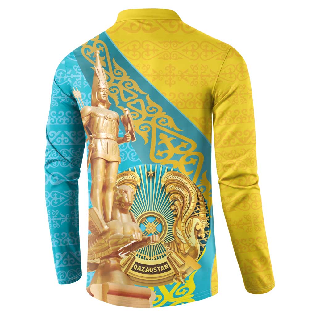 Issyk Mystery Kazakhstan Golden Man Button Sweatshirt LT9 - Wonder Print Shop