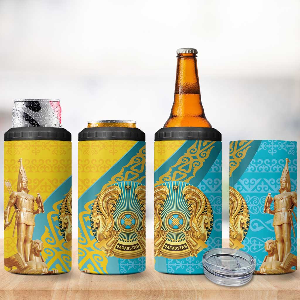 Issyk Mystery Kazakhstan Golden Man 4 in 1 Can Cooler Tumbler LT9 - Wonder Print Shop