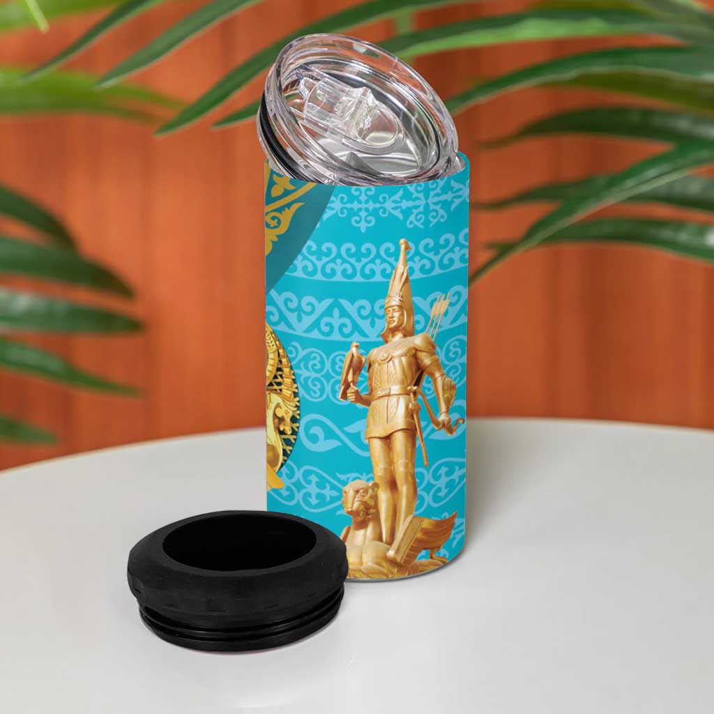 Issyk Mystery Kazakhstan Golden Man 4 in 1 Can Cooler Tumbler LT9 - Wonder Print Shop