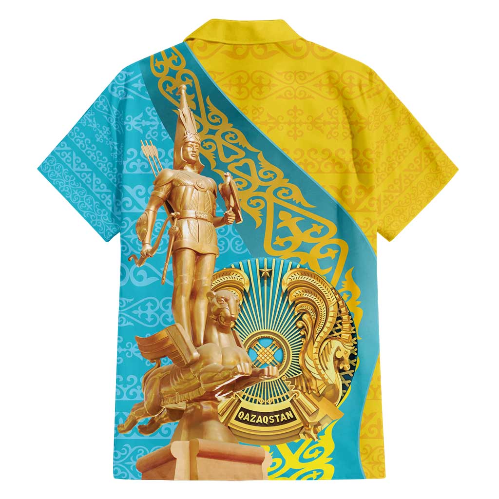 Issyk Mystery Kazakhstan Golden Man Family Matching Long Sleeve Bodycon Dress and Hawaiian Shirt LT9 - Wonder Print Shop