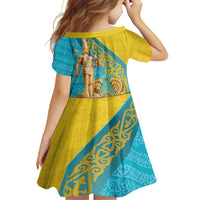 Issyk Mystery Kazakhstan Golden Man Family Matching Mermaid Dress and Hawaiian Shirt LT9 - Wonder Print Shop