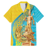 Issyk Mystery Kazakhstan Golden Man Family Matching Mermaid Dress and Hawaiian Shirt LT9 - Wonder Print Shop