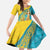 Issyk Mystery Kazakhstan Golden Man Family Matching Summer Maxi Dress and Hawaiian Shirt - Wonder Print Shop