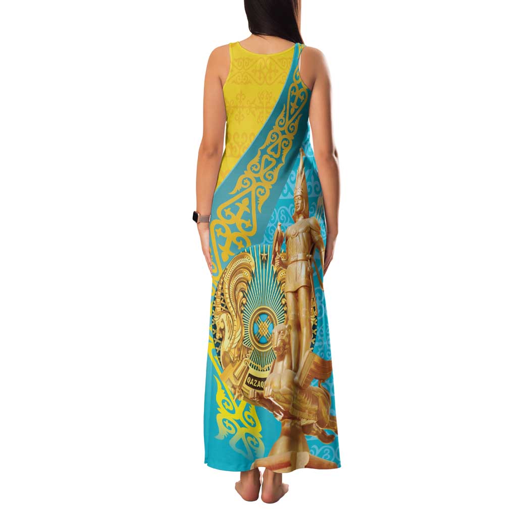 Issyk Mystery Kazakhstan Golden Man Family Matching Tank Maxi Dress and Hawaiian Shirt - Wonder Print Shop