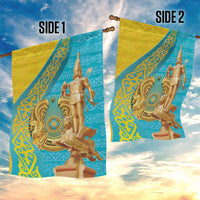 Issyk Mystery Kazakhstan Golden Man Garden Flag - Wonder Print Shop