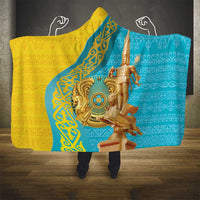 Issyk Mystery Kazakhstan Golden Man Hooded Blanket