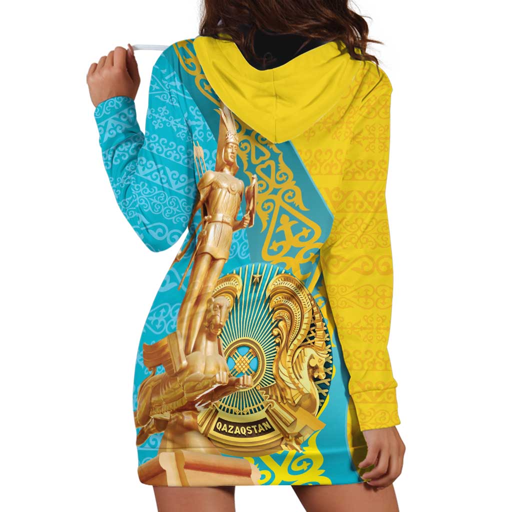 Issyk Mystery Kazakhstan Golden Man Hoodie Dress - Wonder Print Shop