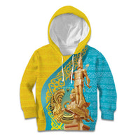 Issyk Mystery Kazakhstan Golden Man Kid Hoodie - Wonder Print Shop