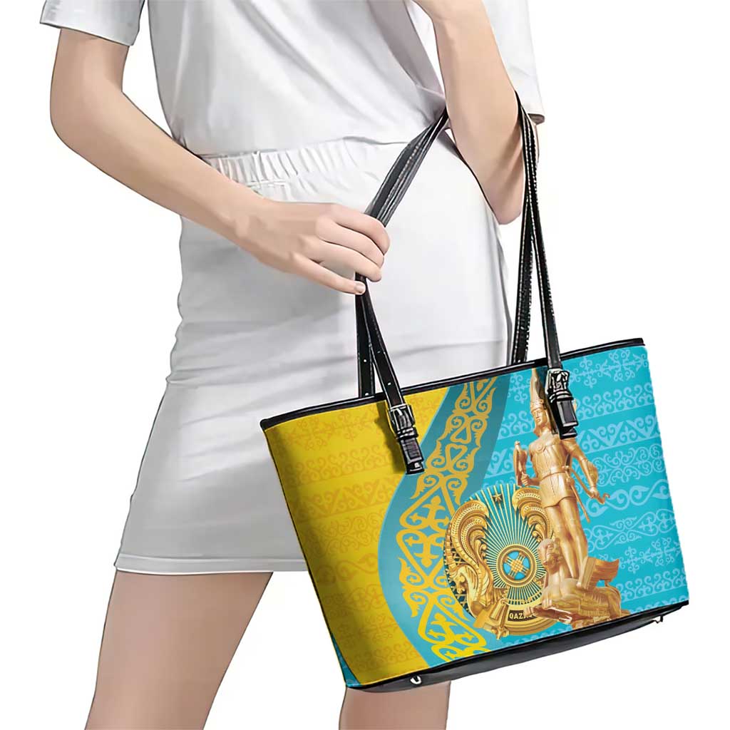 Issyk Mystery Kazakhstan Golden Man Leather Tote Bag - Wonder Print Shop