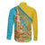 Issyk Mystery Kazakhstan Golden Man Long Sleeve Button Shirt - Wonder Print Shop