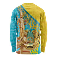 Issyk Mystery Kazakhstan Golden Man Long Sleeve Shirt - Wonder Print Shop